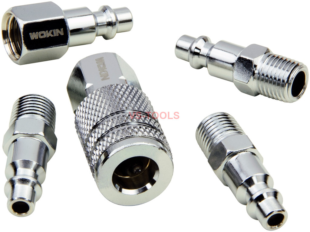 5pcs Air Hose Fittings 1/4inch Quick Connect Coupler Connector